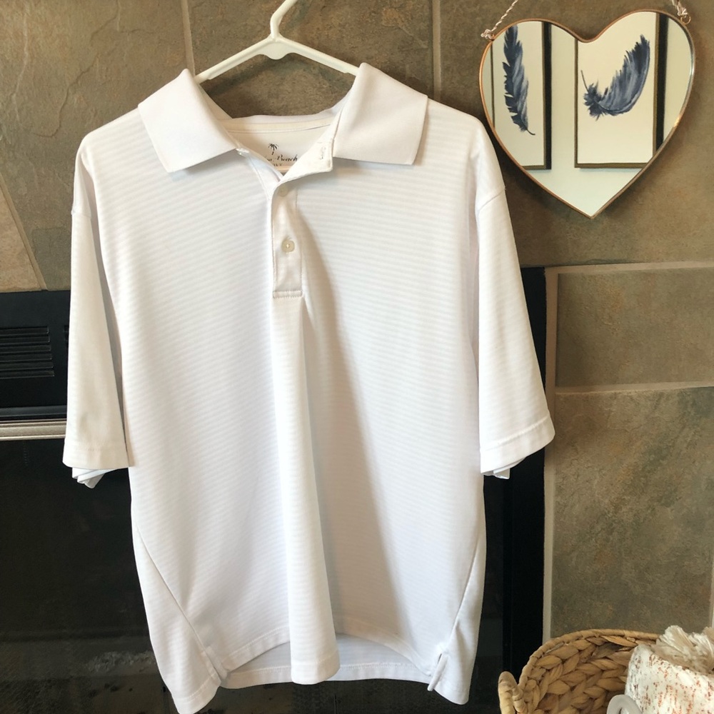 Men’s White Polo Tee 🏌️
